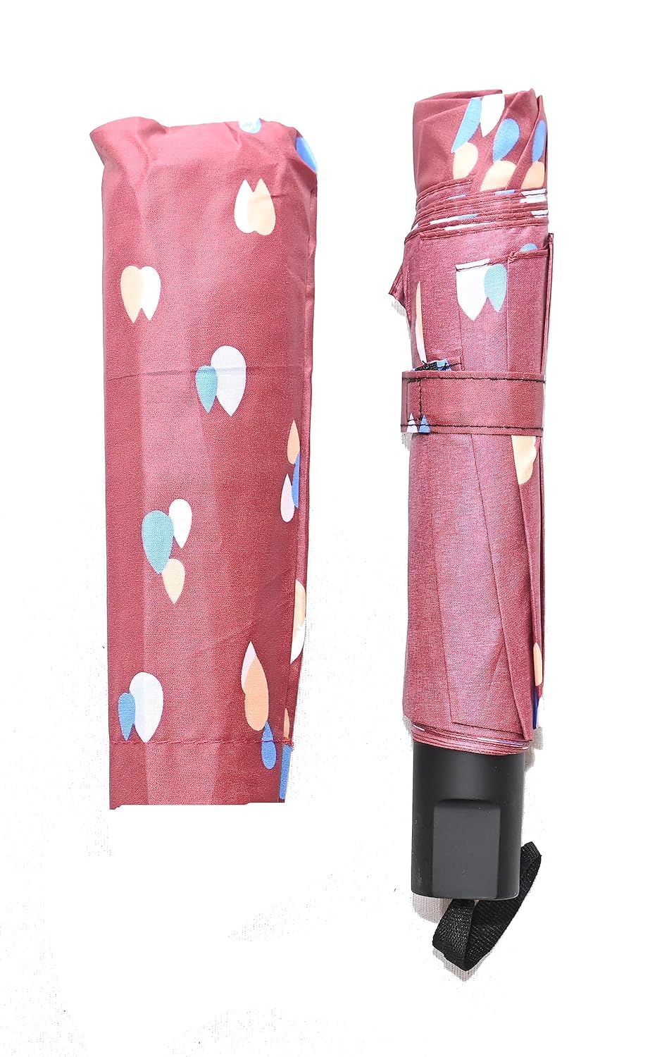 Drop Print 3 folding Ultra-LeightWeight Women Umbrella , Pack of 1