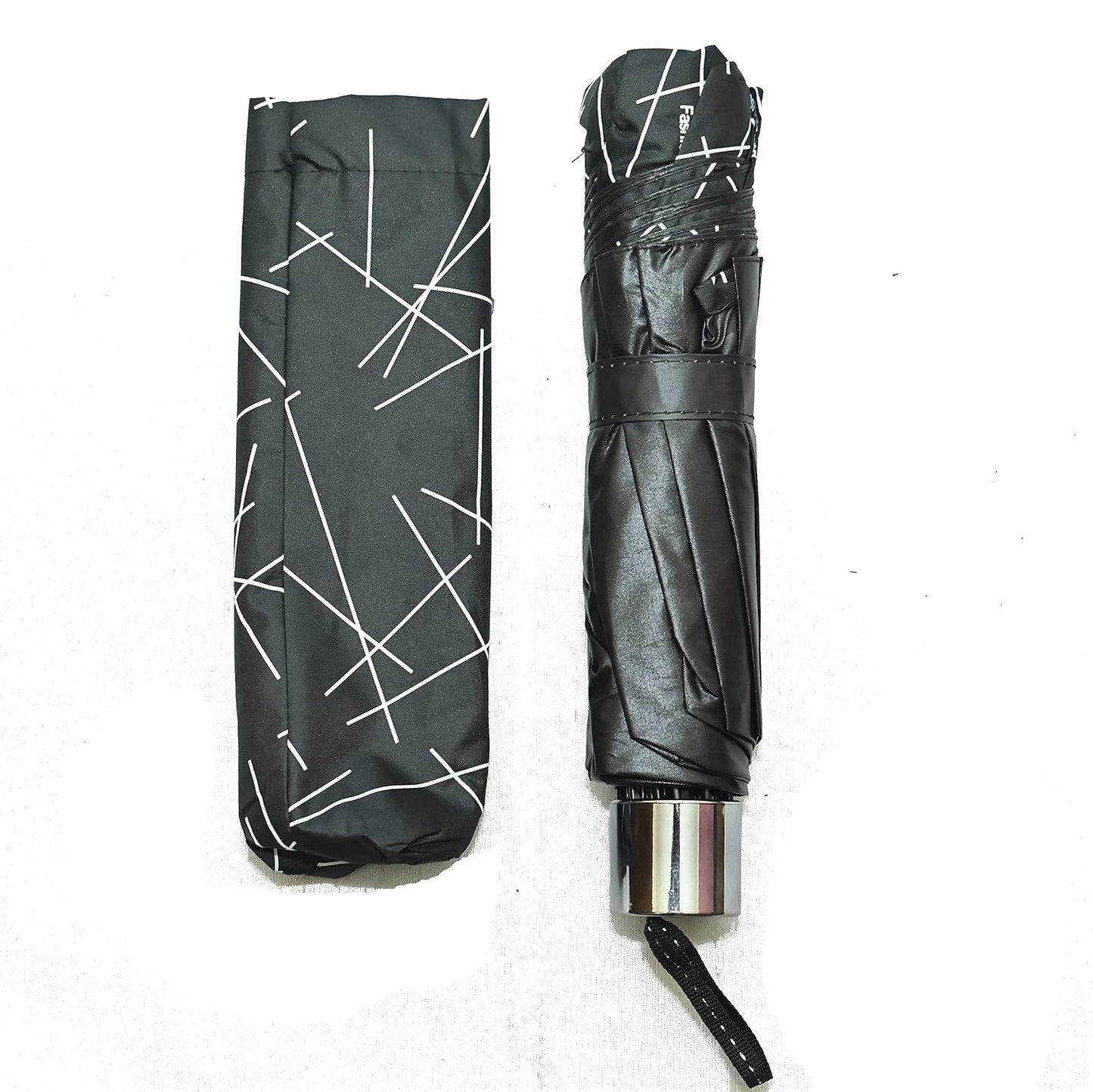 Printed 3 Fold ANTI UV/Rain Compact Umbrella,Pack Of 1