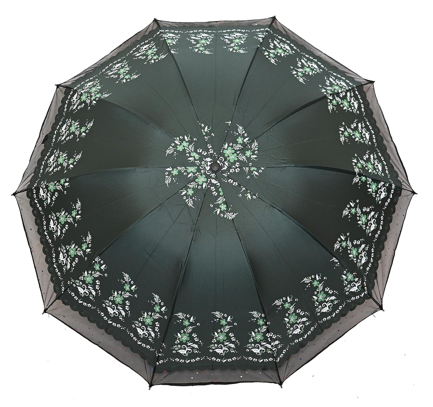 PROTECTIVE Printed Anti-UV 3Folding Umbrella with Net border