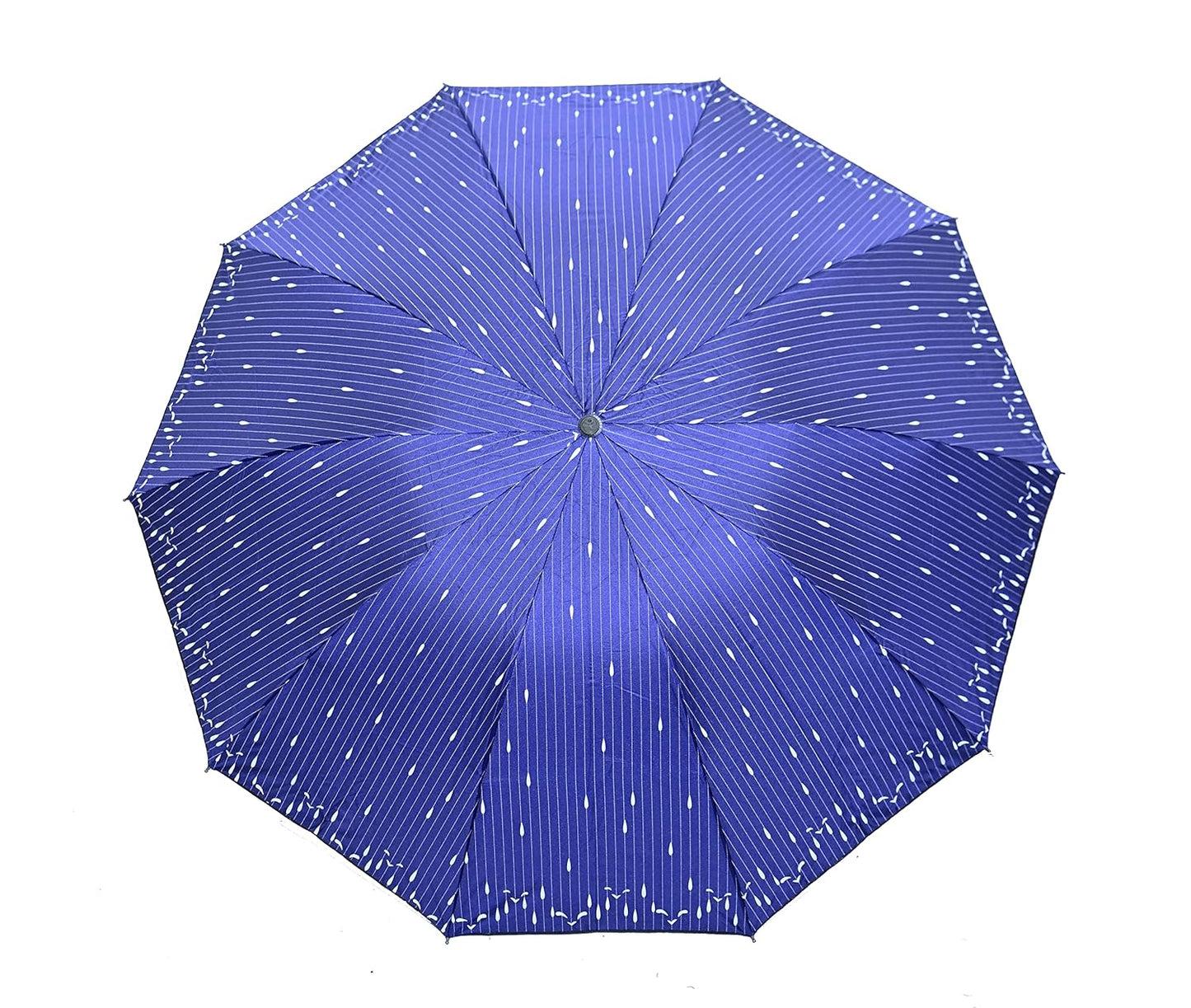 Drops Printed Anti Uv/Rain 3 Folding Umbrella, Pack Of 1