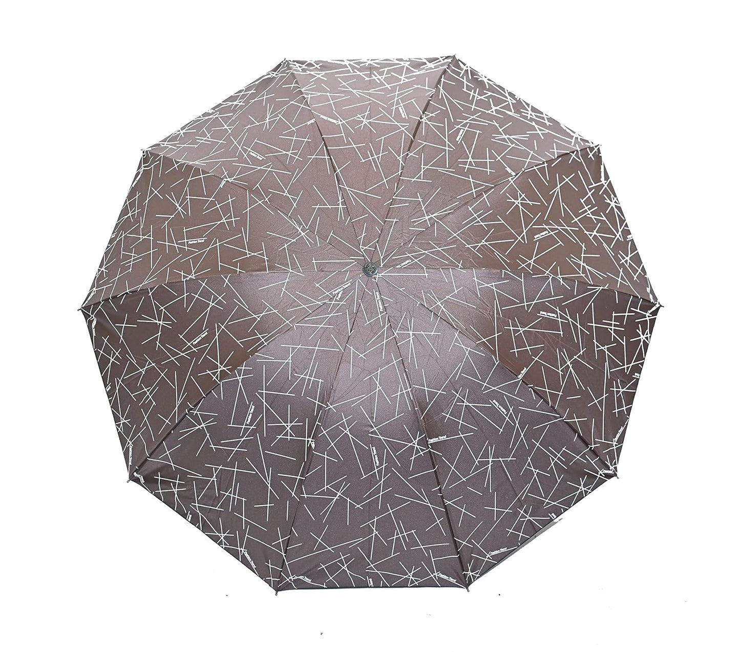 Printed 3 Fold ANTI UV/Rain Compact Umbrella,Pack Of 1