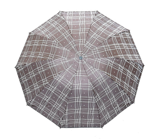 Casual Print 3 Fold Anti-UV/Rain Umbrella,Pack Of 1