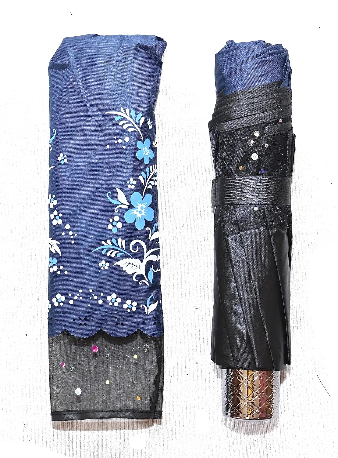 PROTECTIVE Printed Anti-UV 3Folding Umbrella with Net border