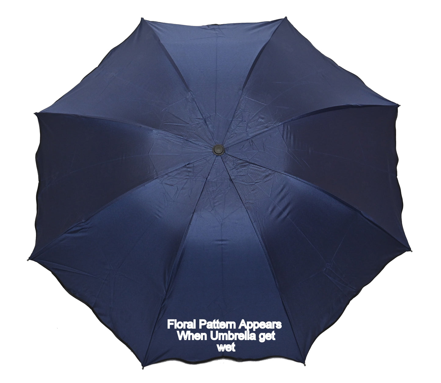 Water Magic Umbrella : 3 Fold Anti UV Protection, Beautiful Wave Design Solid Color Umbrella