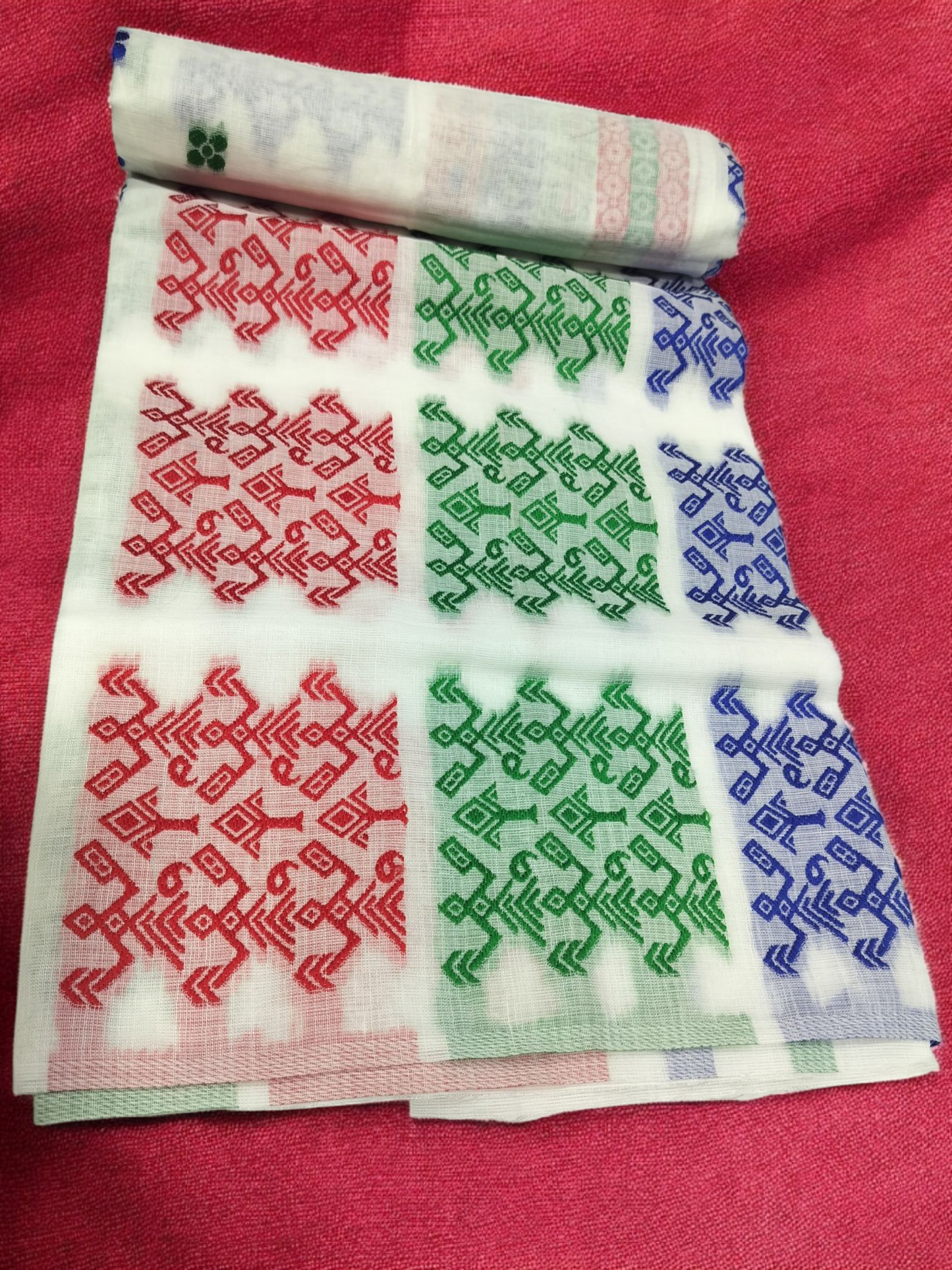 Mulicoloured Buwa 100% Premium Cotton-Royal Blue