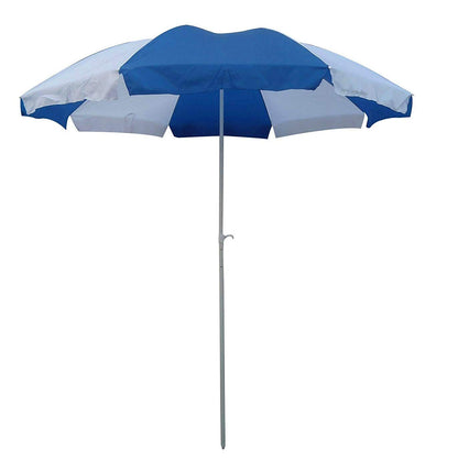 By-Color Blue and White Garden Folding Umbrella, Size - 40"(medium) & 48"(big) Beach Umbrella Pack Of 1