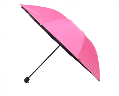Water Begin Bloom Magic Compact Sun Travel Umbrellas for Women, Best Size, Anti-Uv Dome Shape, Sun/Rain Umbrella (Pack of 1)