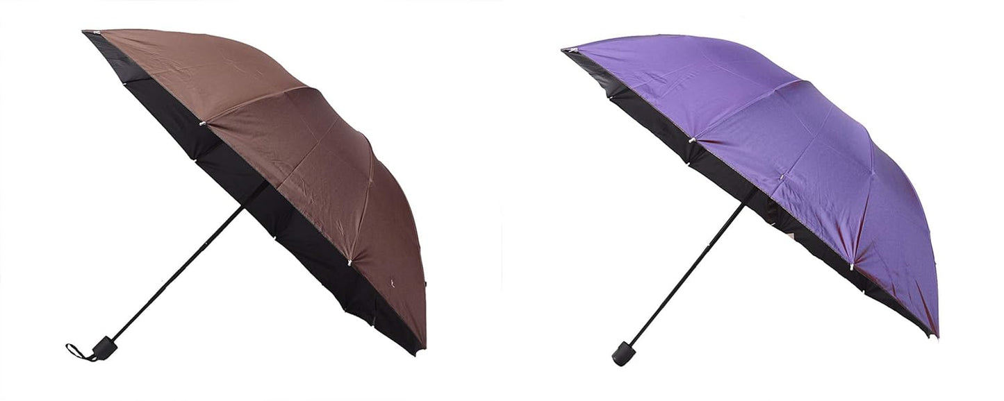 Water Begin Bloom Magic Compact Sun Travel Umbrellas for Women, Best Size, Anti-Uv Dome Shape, Sun/Rain Umbrella (Pack of 1)