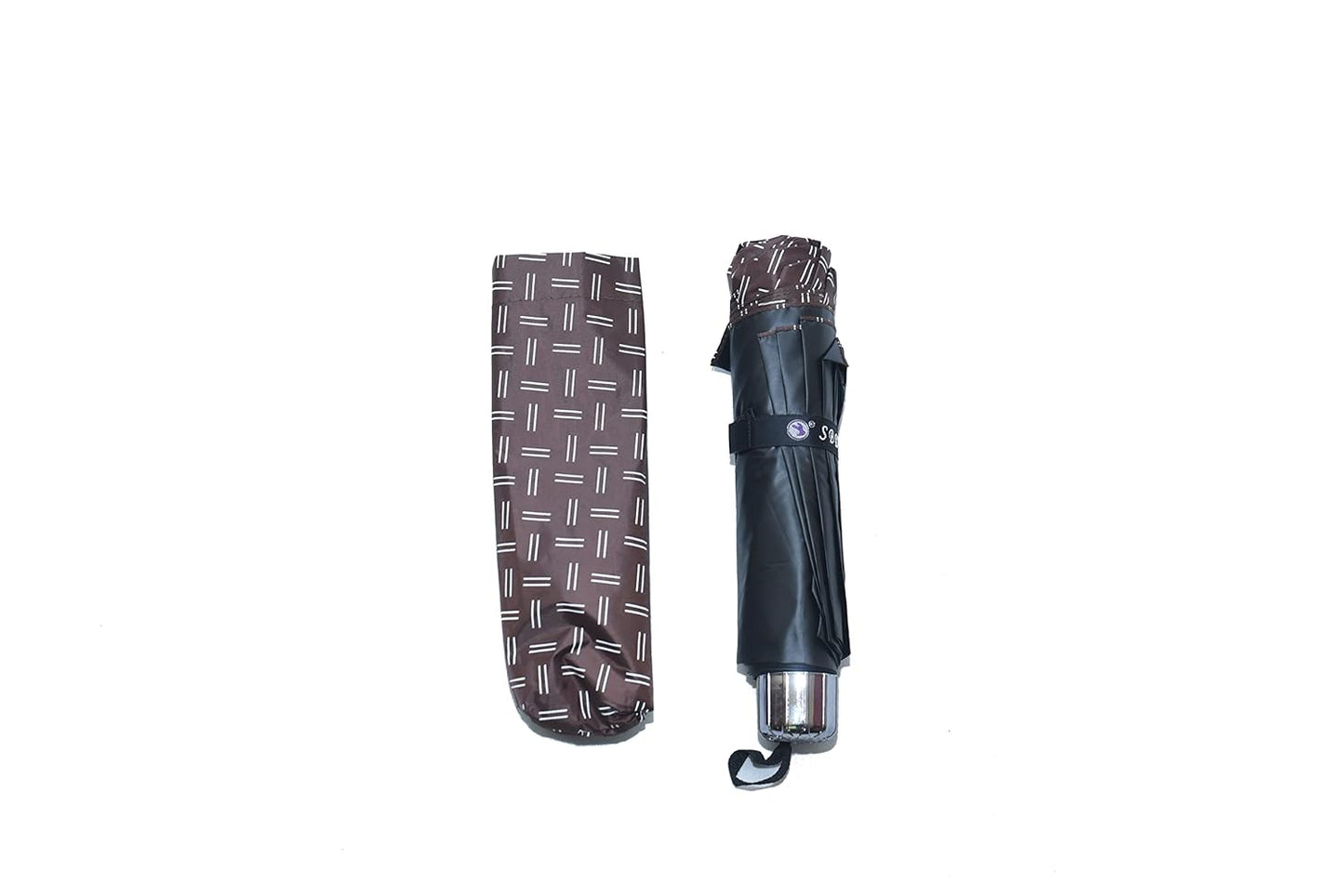 Printed 3 Folding Anti-Uv Sun/Rain Women Compact Umbrella, Pack of 1