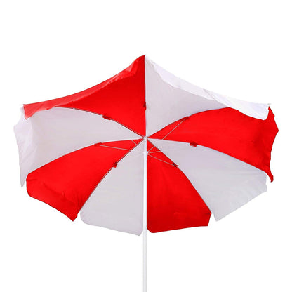 By-Color Blue and White Garden Folding Umbrella, Size - 40"(medium) & 48"(big) Beach Umbrella Pack Of 1
