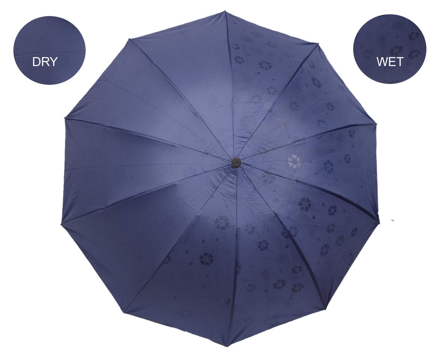 Water Begin Bloom Magic Compact Sun Travel Umbrellas for Women, Best Size, Anti-Uv Dome Shape, Sun/Rain Umbrella (Pack of 1)