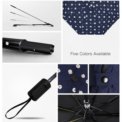 Cute teddy Print Compact 3 Fold UV Rain and Sun Umbrella