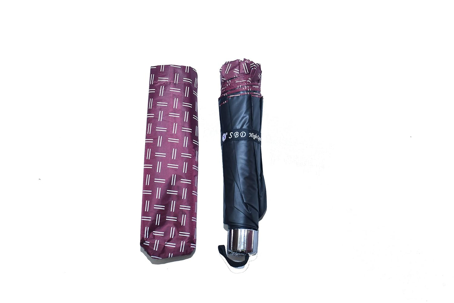 Printed 3 Folding Anti-Uv Sun/Rain Women Compact Umbrella, Pack of 1