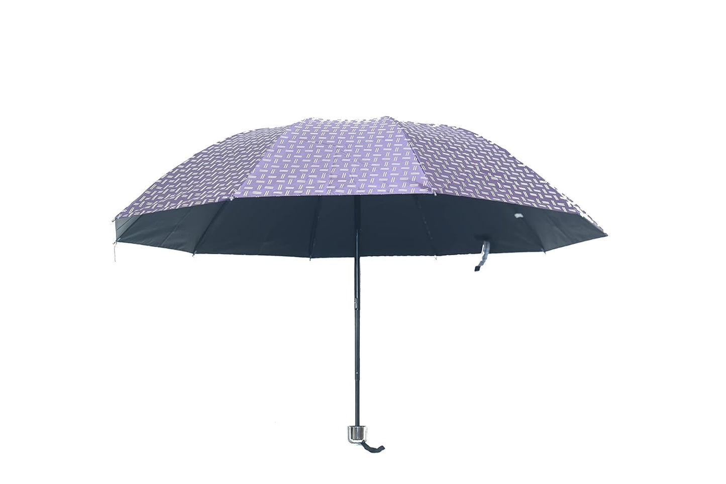 Printed 3 Folding Anti-Uv Sun/Rain Women Compact Umbrella, Pack of 1
