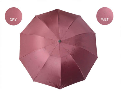 Water Begin Bloom Magic Compact Sun Travel Umbrellas for Women, Best Size, Anti-Uv Dome Shape, Sun/Rain Umbrella (Pack of 1)