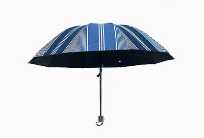 Printed 3 Folding Anti-Uv Sun/Rain Womens Compact Umbrella, Pack of 1