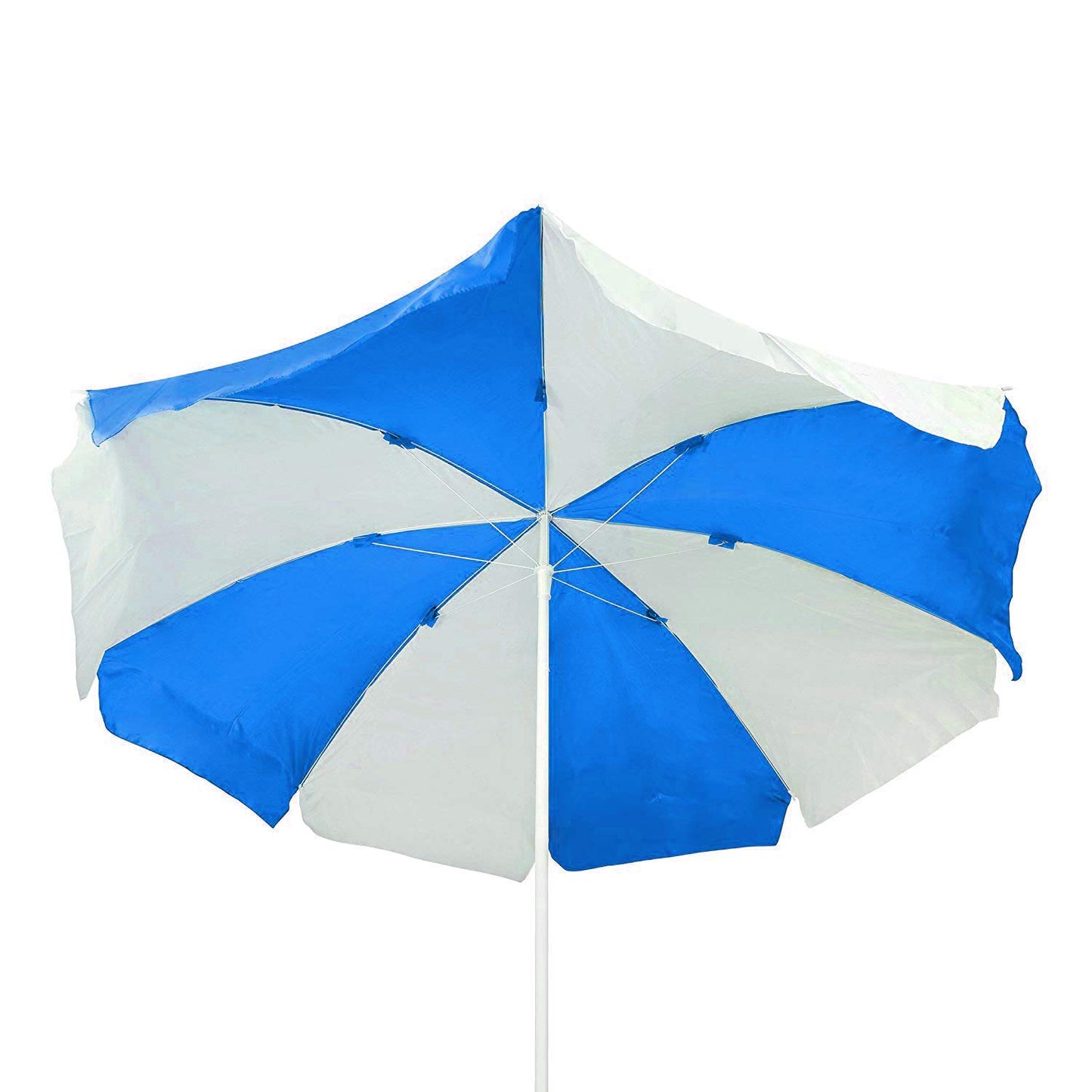 By-Color Blue and White Garden Folding Umbrella, Size - 40"(medium) & 48"(big) Beach Umbrella Pack Of 1