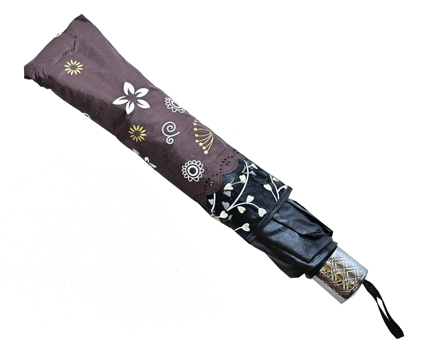 Stylish 3-Fold Umbrella All-Weather Comfort With Netted Border, Pack of 1
