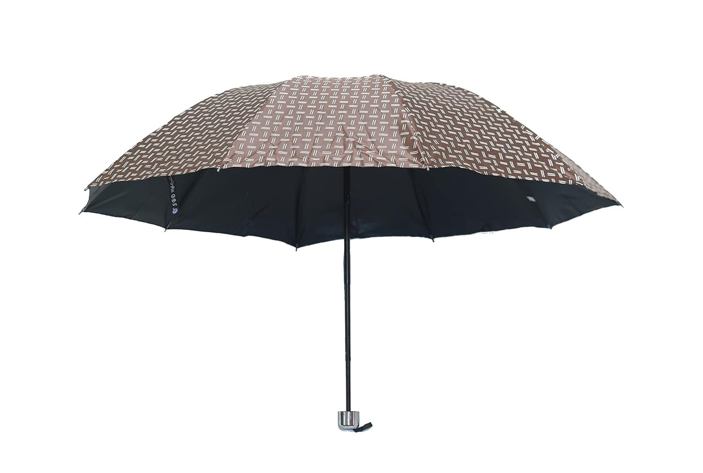 Printed 3 Folding Anti-Uv Sun/Rain Women Compact Umbrella, Pack of 1