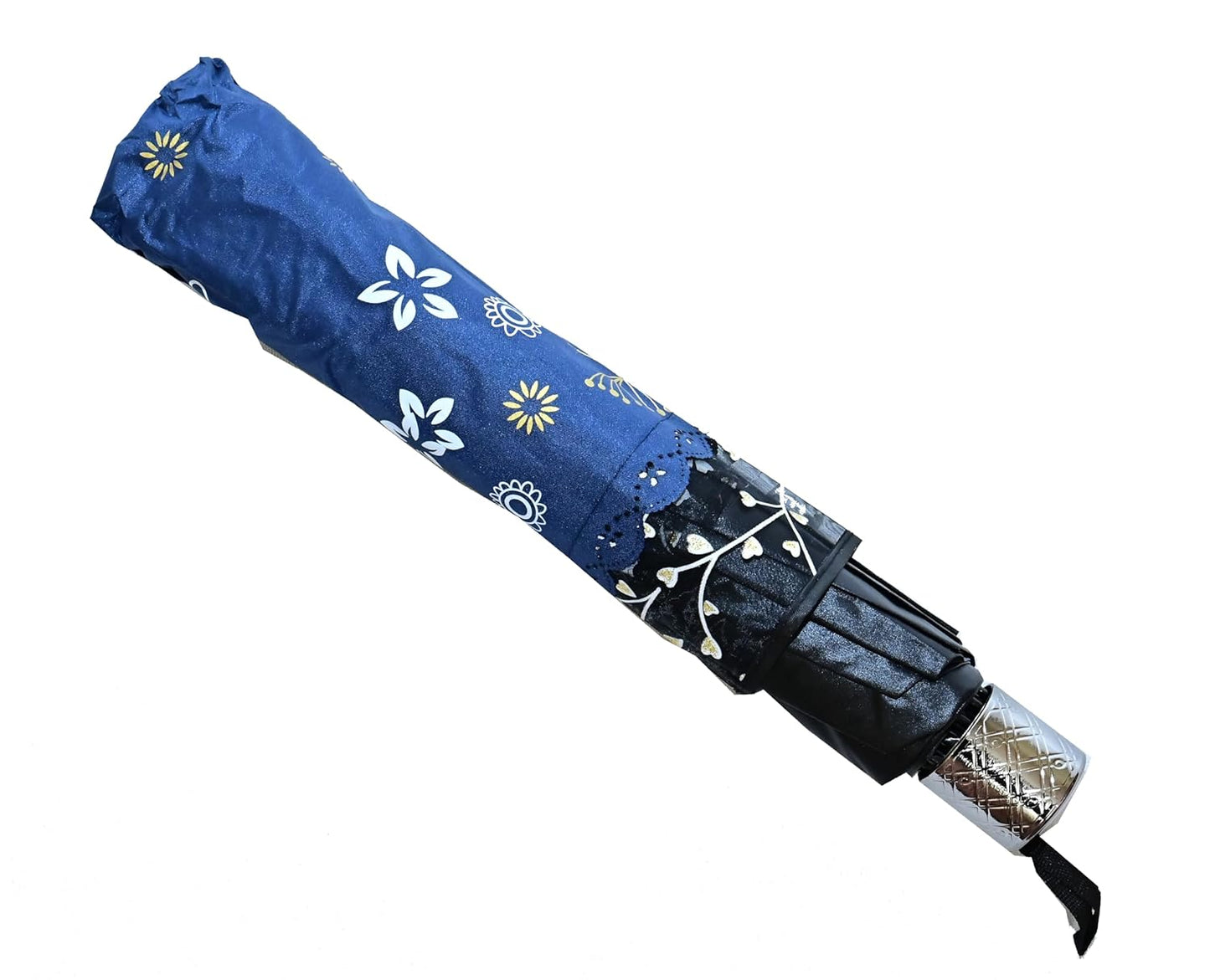 Stylish 3-Fold Umbrella All-Weather Comfort With Netted Border, Pack of 1