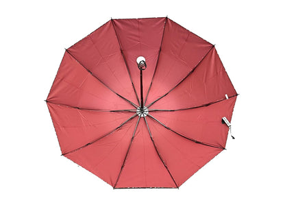 FloralPrinted 3 Fold Anti-Uv,Inner Solid Color Women Compact Umbrella,Pack of 1