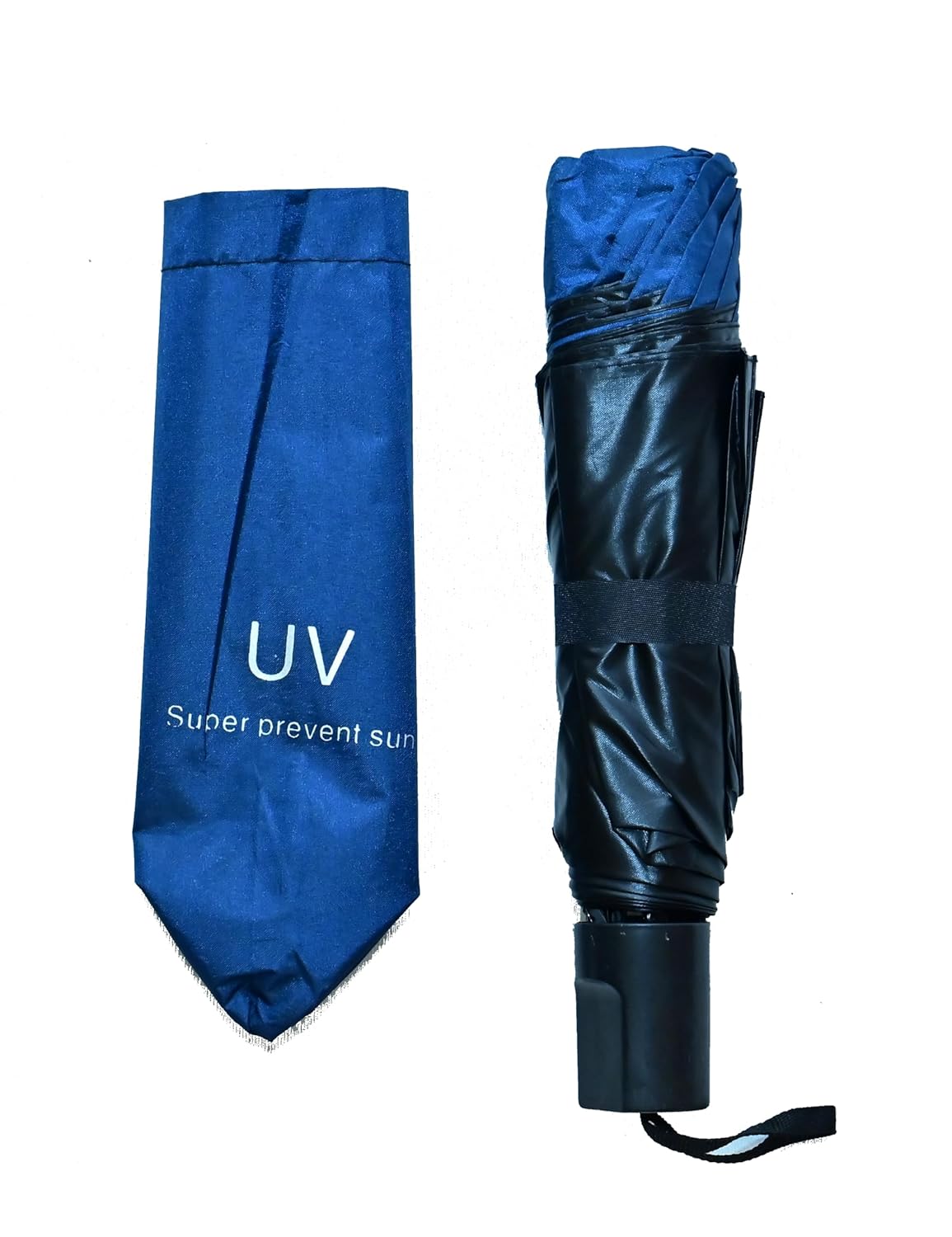 SOLID COLOR UV PROTECTION COMPACT EASY TO CARRY UNISEX 3 FOLD UMBRELLA,Pack Of 1