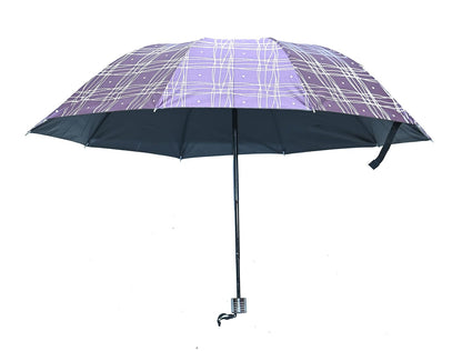 Casual Print 3 Fold Anti-UV/Rain Umbrella,Pack Of 1