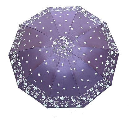 3 Folding Anti-UV Water Magic Rain Umbrella, Pack Of 1