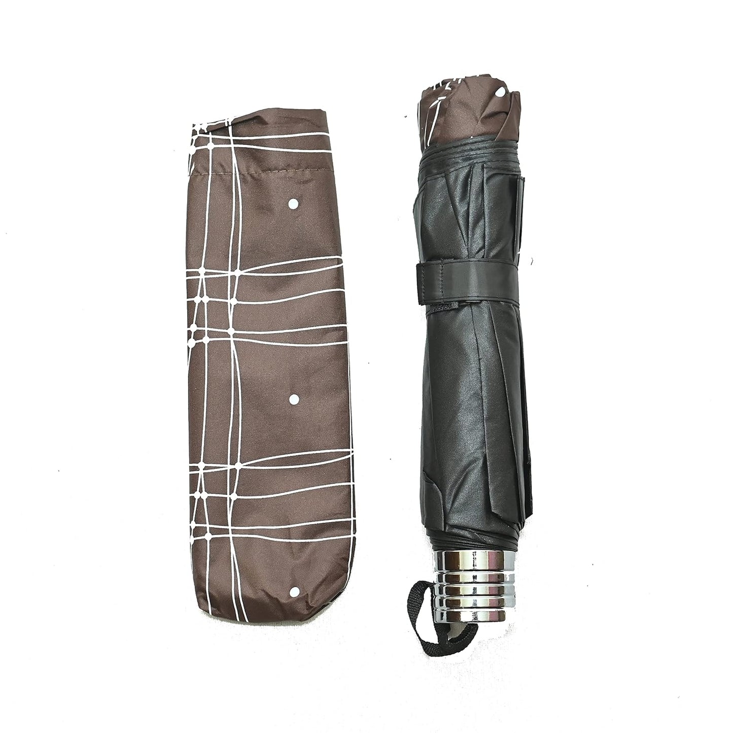 Casual Print 3 Fold Anti-UV/Rain Umbrella,Pack Of 1