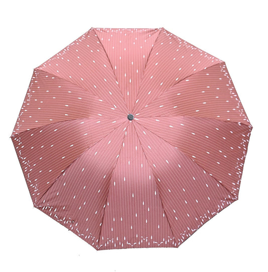 Drops Printed Anti Uv/Rain 3 Folding Umbrella, Pack Of 1