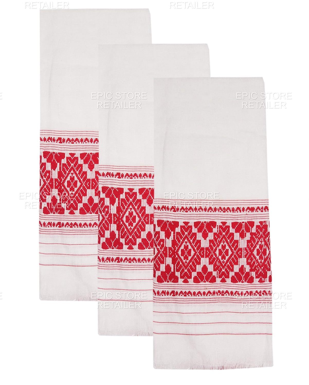 Handcrafted Assamese Artisanal Cotton Gamusa / Towel