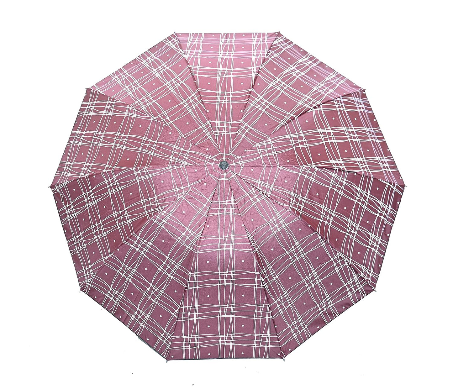 Casual Print 3 Fold Anti-UV/Rain Umbrella,Pack Of 1