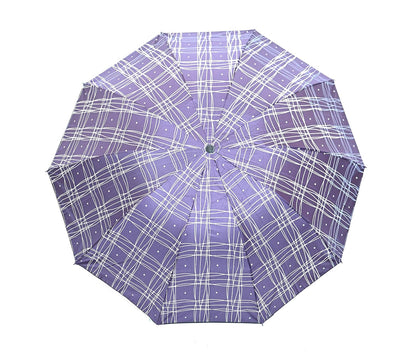 Casual Print 3 Fold Anti-UV/Rain Umbrella,Pack Of 1