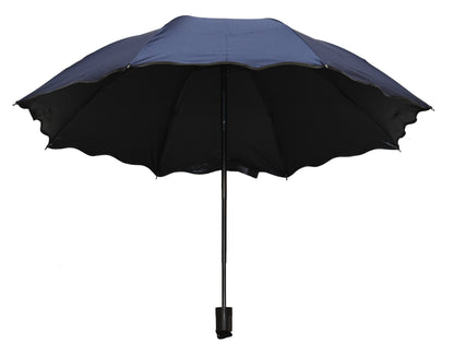 Water Magic Umbrella : 3 Fold Anti UV Protection, Beautiful Wave Design Solid Color Umbrella