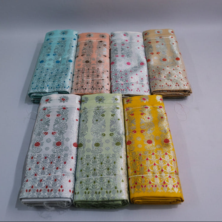 Mekhela Chador Zari Assam Traditional Attair With Contrast Blose