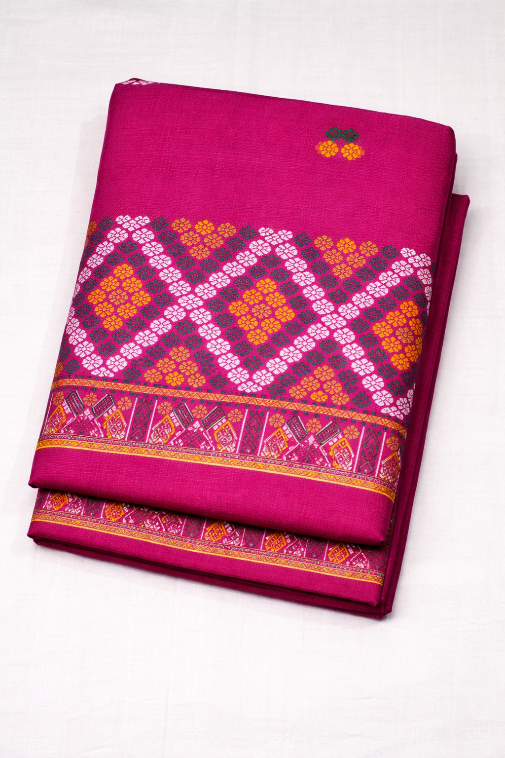 Wash Cotton | Mekhela Chador Set | Missing Design | Violet