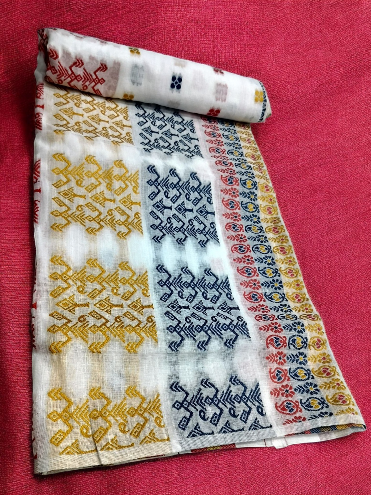 Mulicoloured Buwa 100% Premium Cotton-Dark Blue
