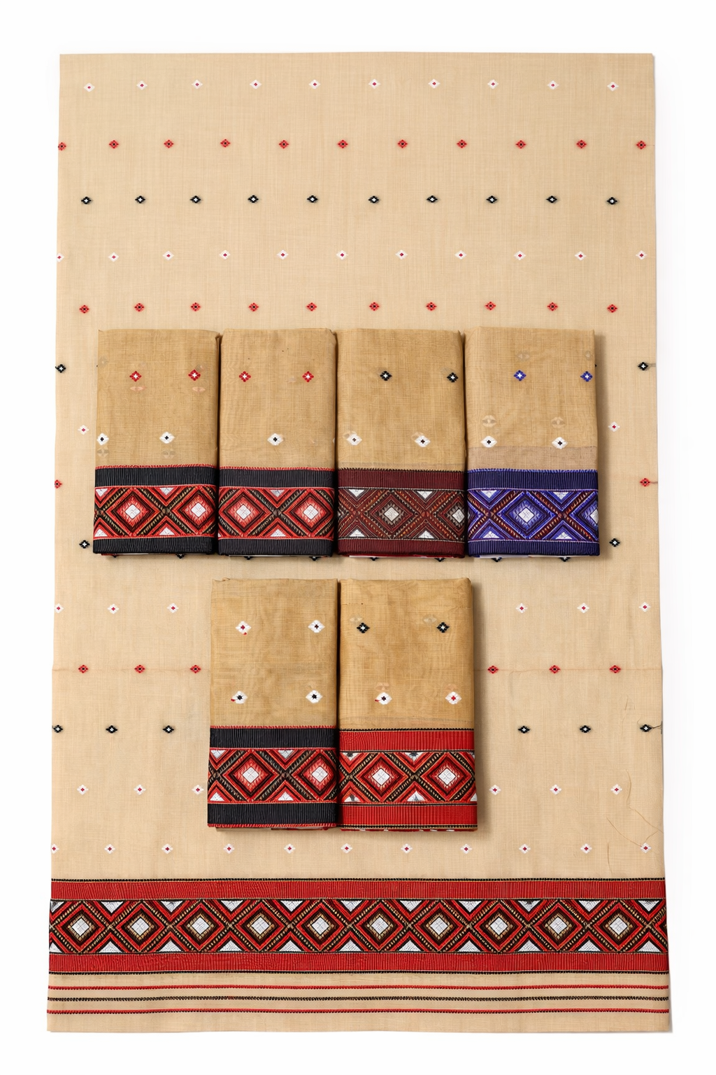 Mekhela Chador Set,Soft Fabric| Elegant Handwoven Design | Red