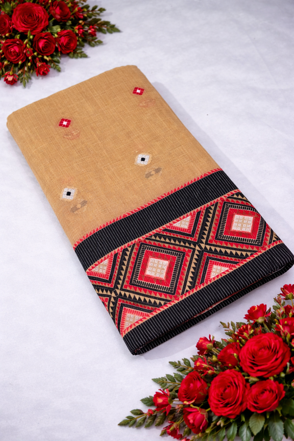 Mekhela Chador Set,Soft Fabric| Elegant Handwoven Design | Black