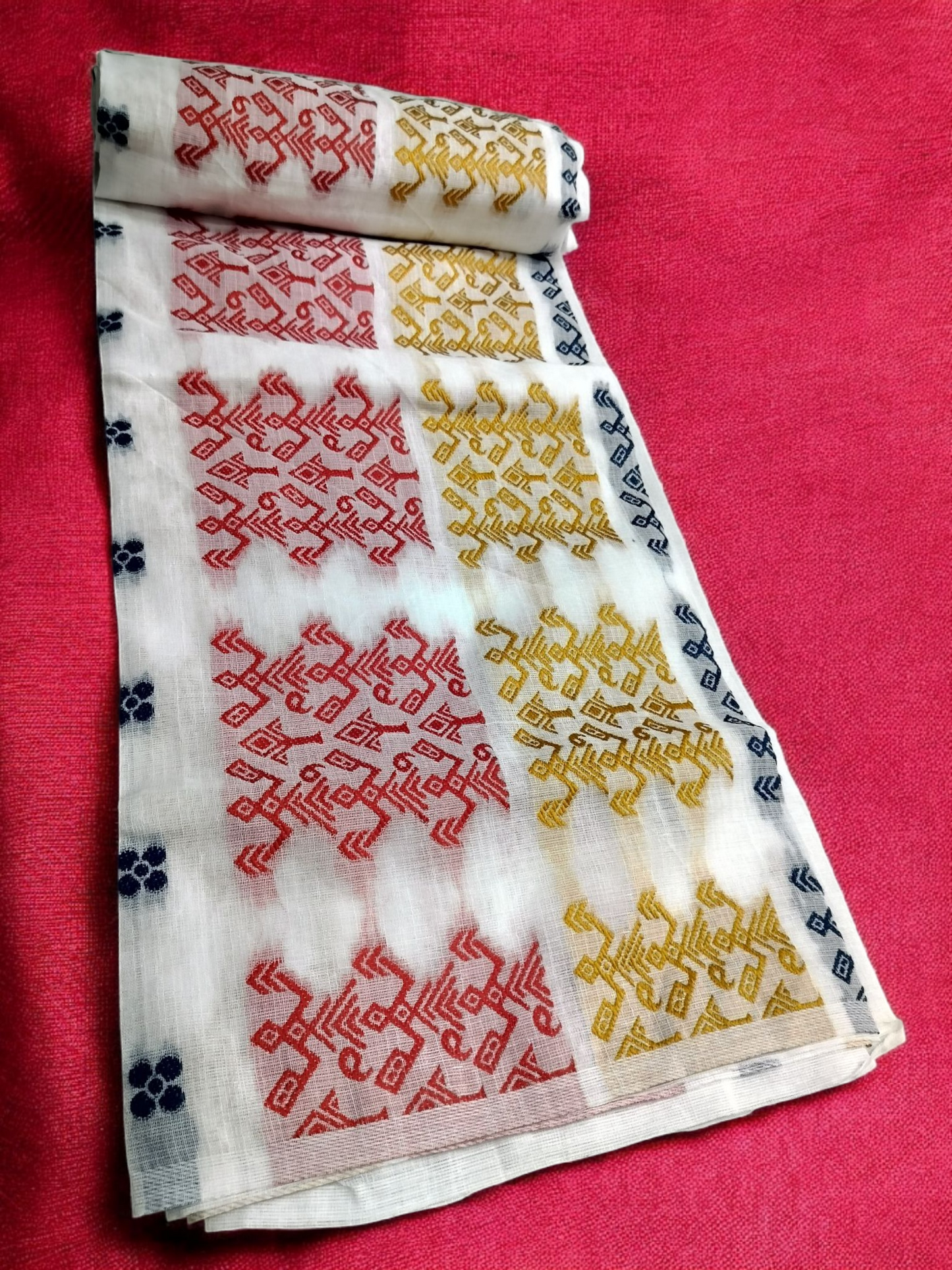 Mulicoloured Buwa 100% Premium Cotton-Dark Blue