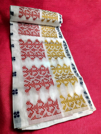 Mulicoloured Buwa 100% Premium Cotton-Dark Blue