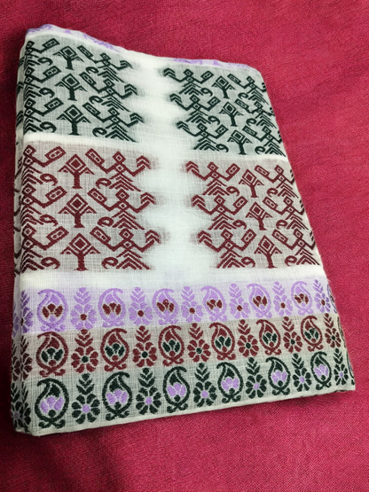 Mulicoloured Buwa 100% Premium Cotton-Maroon